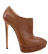 Stivaletti Casadei plateau tacco alto misura 40 marrone