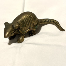 Brass armadillo figurine - armadillo,