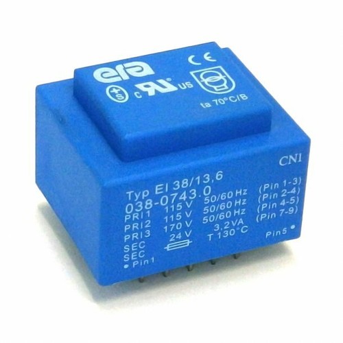Trasformatore ei38 2va tre - 3,2va,,