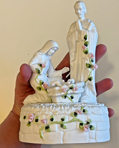 Presepe bianco ceramica - presepe,