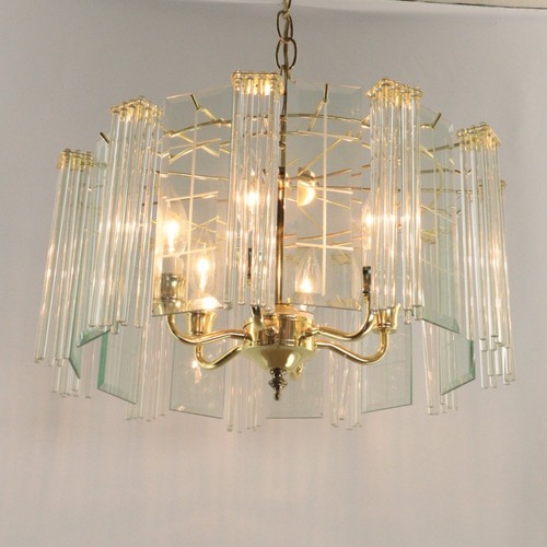 Lampadario circolare vintage