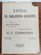 SPARTITO INNO AL SOLDATO