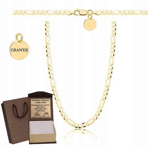 Collana catena figaro uomo - collana,