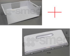 Cassetto aria+frontale per congelatore USATO 761170895+76613A136 originale SMEG