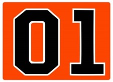 Adesivo Calamitato HAZZARD 01 Generale lee 55x40