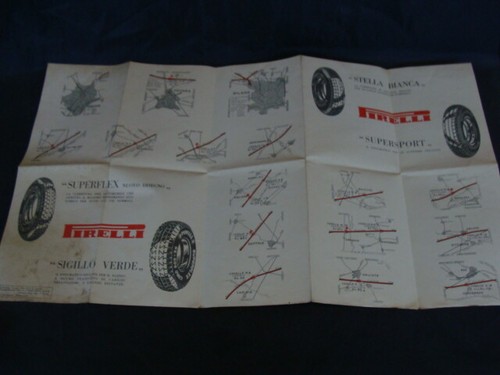 Brochure pirelli 1933 - pirelli, cartina