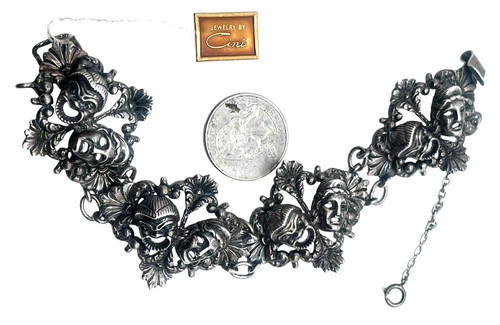Raro bracciale cini argento - bracciale,