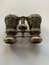 Antique Opera Glasses Theatre Glasses Brass Body 4 Chevalier Paris.