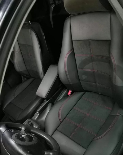 Alcantara pelle nera rosso - alcantara,