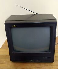 TELEVISORE PORTATILE CRT 14 POLLICI SABA M3705 CON PRESA SCART NERO VINTAGE