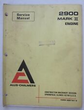 FIAT-ALLIS2900 MARK II motori engines manuale officina riparazioni service