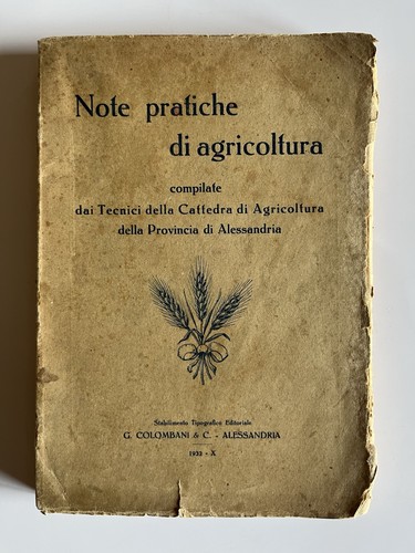 Note pratiche agricoltura - pratiche, di