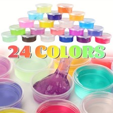 Kit melma fai da te confezione regalo 24 tazze colorate con ciondoli fetta di frutta glitter festa bomboniera