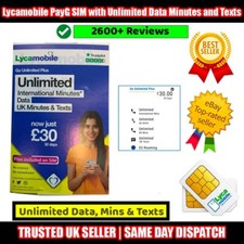 Scheda SIM Lycamobile con DATI