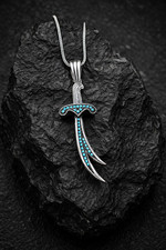 Collana uomo argento spada