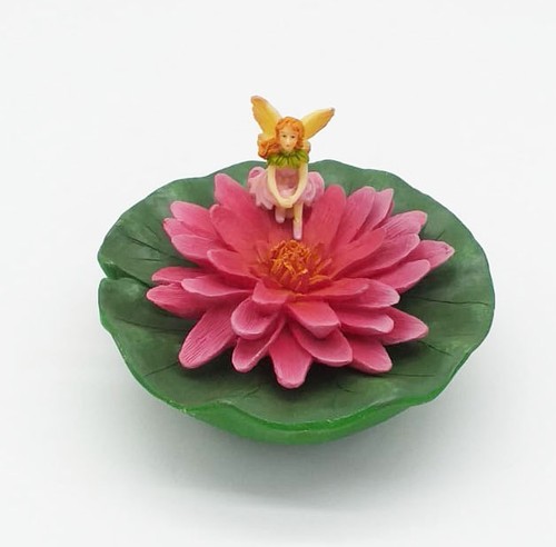 Ninfea galleggiante con fatina - con,
