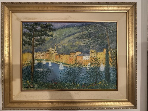 Quadro olio tela veduta di - tela,