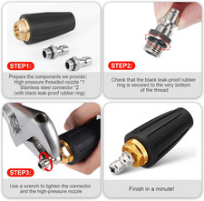 punte idropulitrice ugello turbo idropulitrice 4000 psi max pressa rotante...