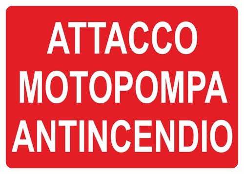 Cartello segnaletico attacco - segnaletico,