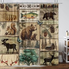 Rustic Cabin Shower Curtain