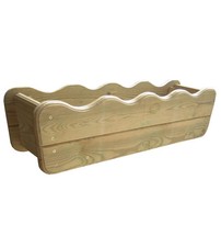 BALCONIERA DA ESTERNO "FALA" IN LEGNO DI PINO 80X20X20 CM