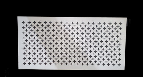 Radiator screen white 3mm - radiator,