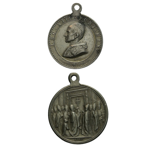 Medaglia leone xiii - xiii, giubileo