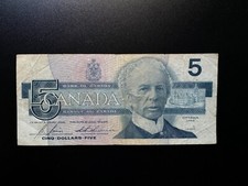 Banconota 5 dollari Canada