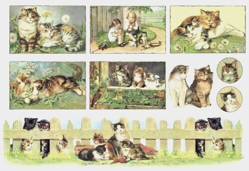 Carta riso decoupage - di, da