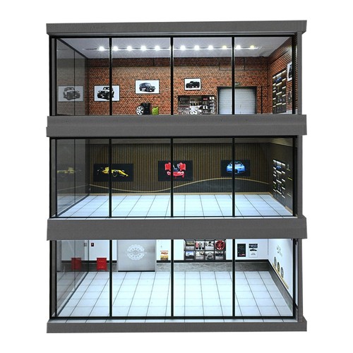 Diorama pressofuso garage - 1/43,