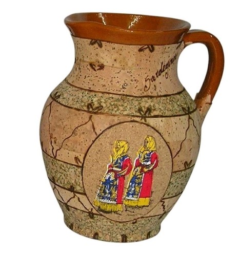 Boccale terracotta smaltata - boccale,