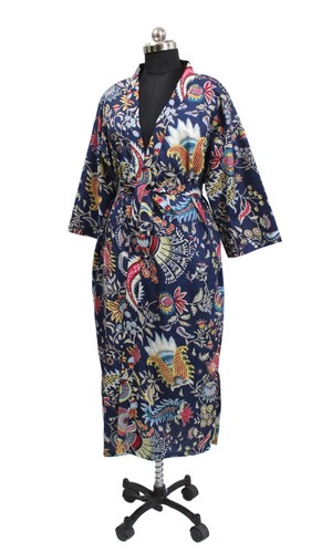 Abito lungo kimono stampato - , a