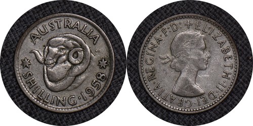Australia 1958 uno scellino - uno,