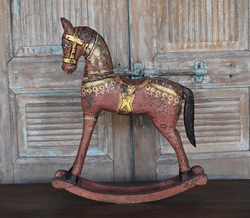 Cavallo dondolo indiano in - cavallo,