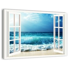 Quadro mare finestra stampa - quadro,