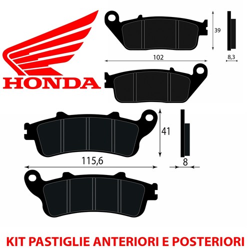Kit pastiglie freno anteriori - pastiglie,