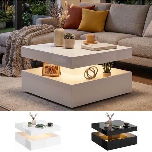 Tavolino caffè led con - da,