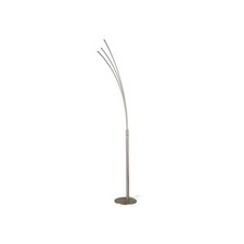 Livarno Home Lampada LED ad arco 1900lm 3000K alluminio spazzolato 165cm moderna