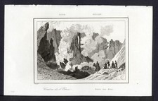 CRATERE DELL'ETNA , incisione