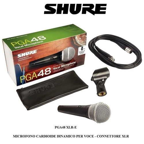 Shure pga48 microfono dinamico - shure,