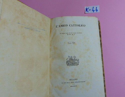 Libro amico cattolico - l'amico,