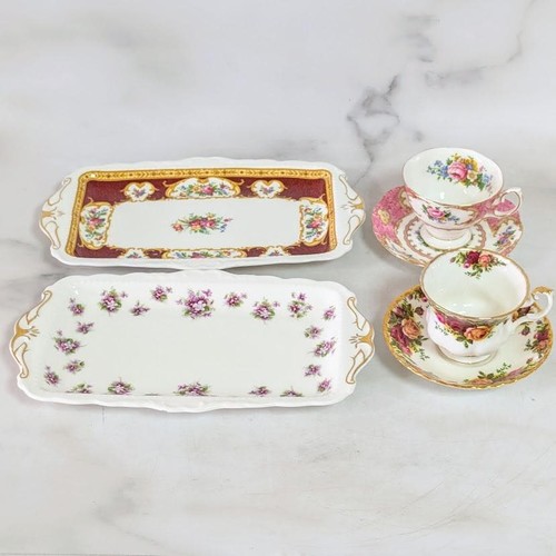 Royal albert square plates - royal, x