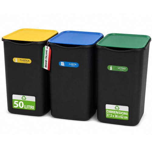 Set pattumiere bidoni - set, 3