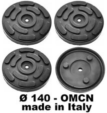 SET 4 TAMPONI GOMMA per ponti sollevatori OMCN diametro 140 - 3 PIOLI made Italy