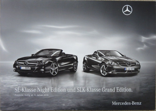 Brochure depliant mercedes slk - brochure,