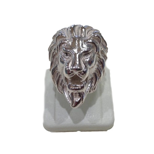 Anello testa leone - testa, di