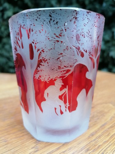 Tazza caccia biedermeier - caccia,