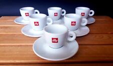 Set 6 Tazzine da Caffè Illy + Piattini Espresso Coppia Tazzine Bar Vintage