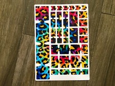 Adesivo decalcomania protezione telaio bicicletta MTB EBIKE stampa leopardata tinta unita naturale