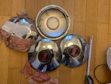 FIAT 600 1100 103 TV COPPA RUOTA CROMATA SET 4 PEZZI HUBCAP WHEELS NOS EPOCA